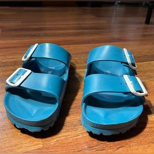 Birkenstocks- turquoise- size 37